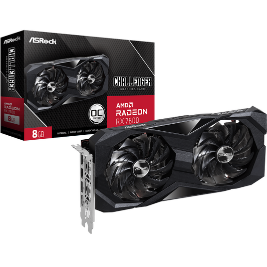 Tarjeta de Video Asrock AMD Radeon RX 7600 8GB OC