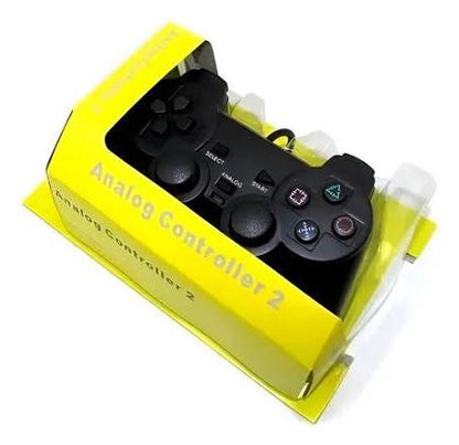 Mando PS2 Black Cableado Compatible