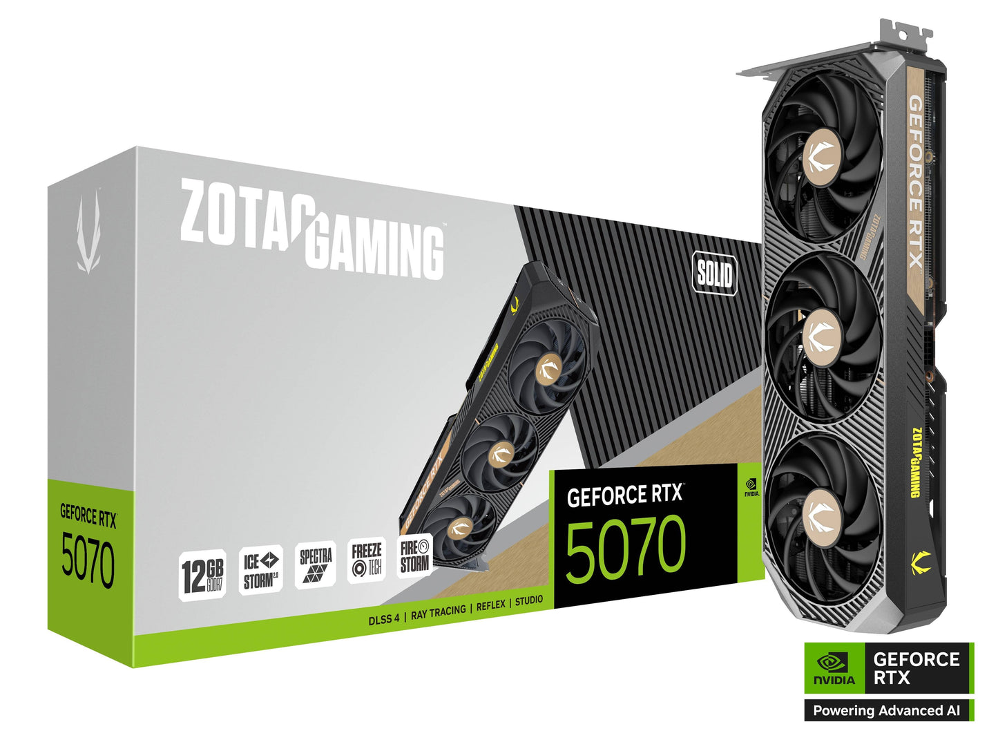 Tarjeta de Video Zotac Gaming Nvidia GeForce RTX 5070 12GB